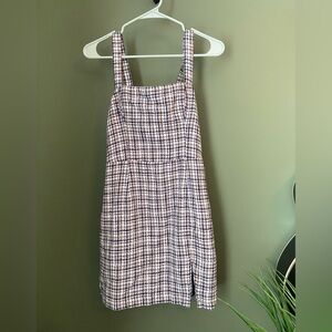 Abercrombie & Fitch Tweed Checkered Mini Dress